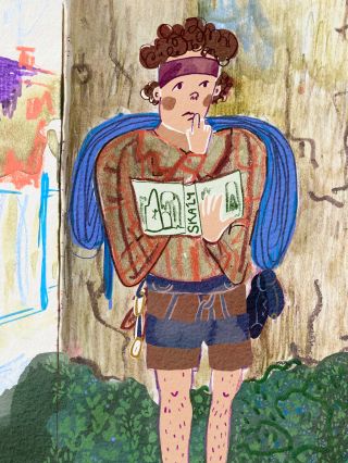 Kluk ze skicáku, který se tak trochu ztratil mezi věžemi a potřeboval by doporučit cestu. 👋👀 Tahle kresba je ze šuplíku –...